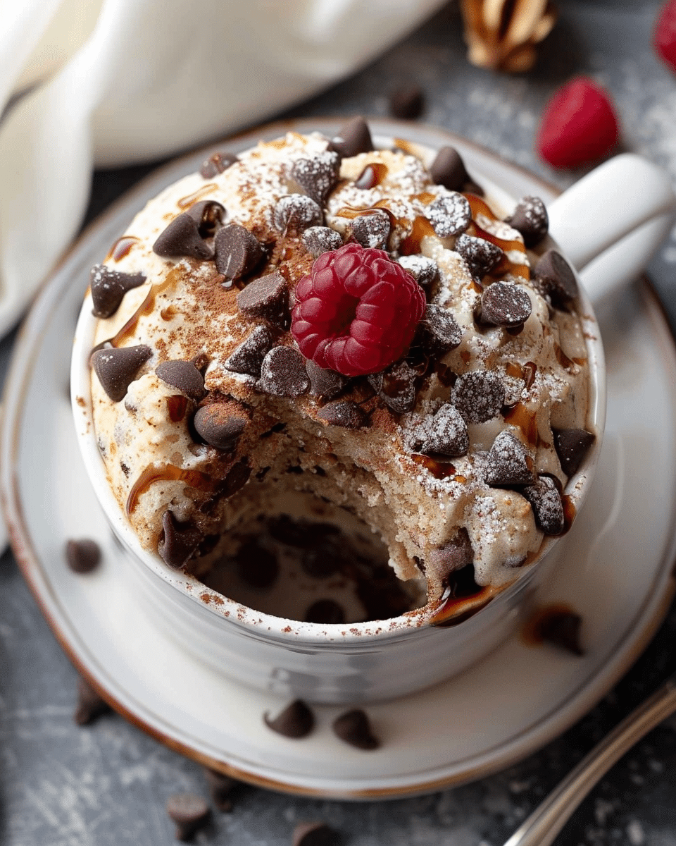 Paleo Chocolate Chip Mug Cake (Made with Almond Pulp)