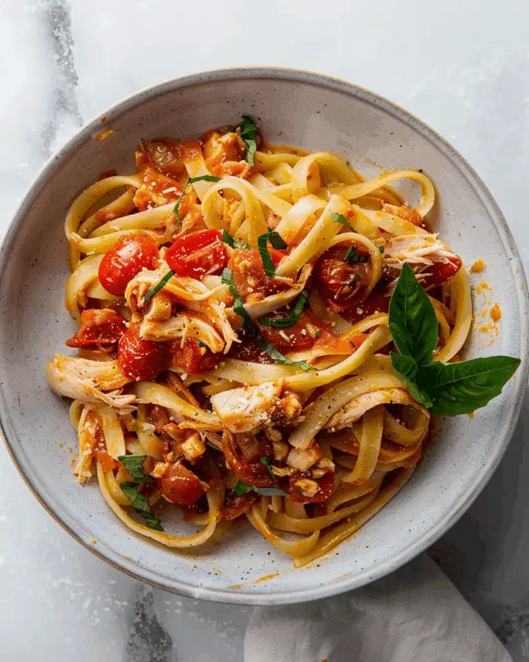 Pasta With Tomatoes and Tuna