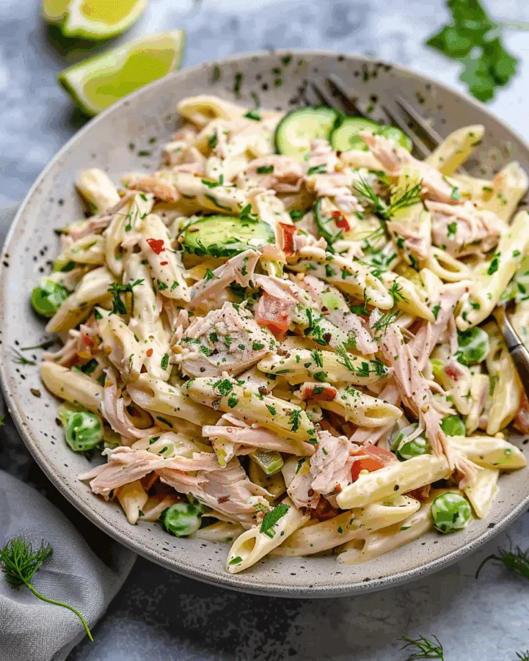 Creamy Avocado Tuna Pasta