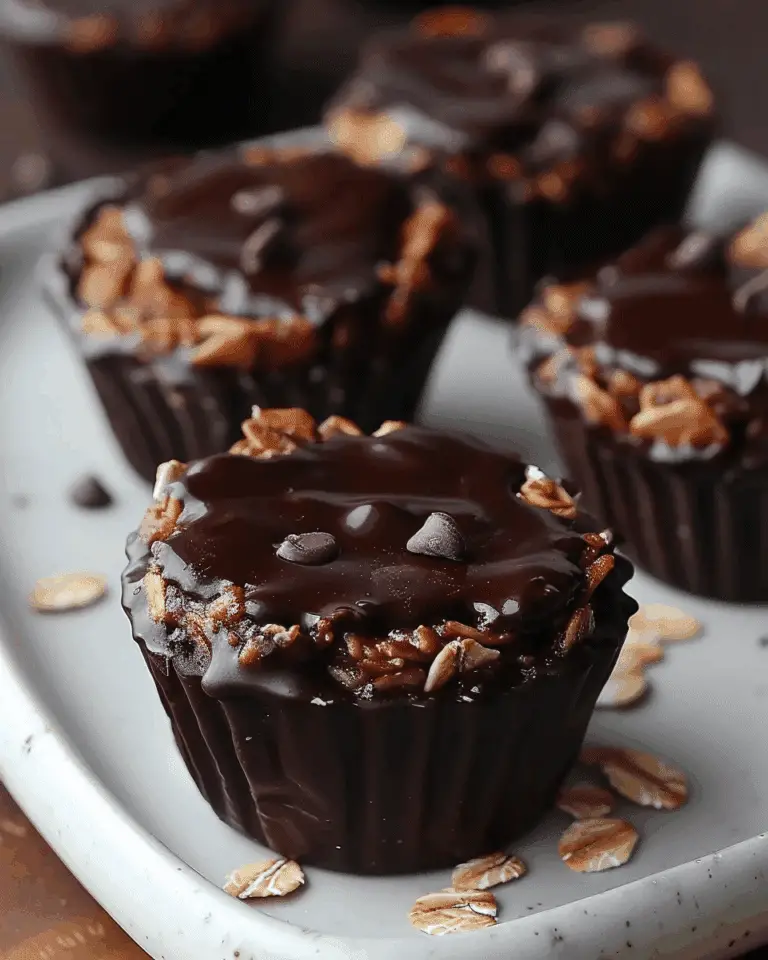 Peanut Butter Oat Cups with Dark Chocolate Recipe