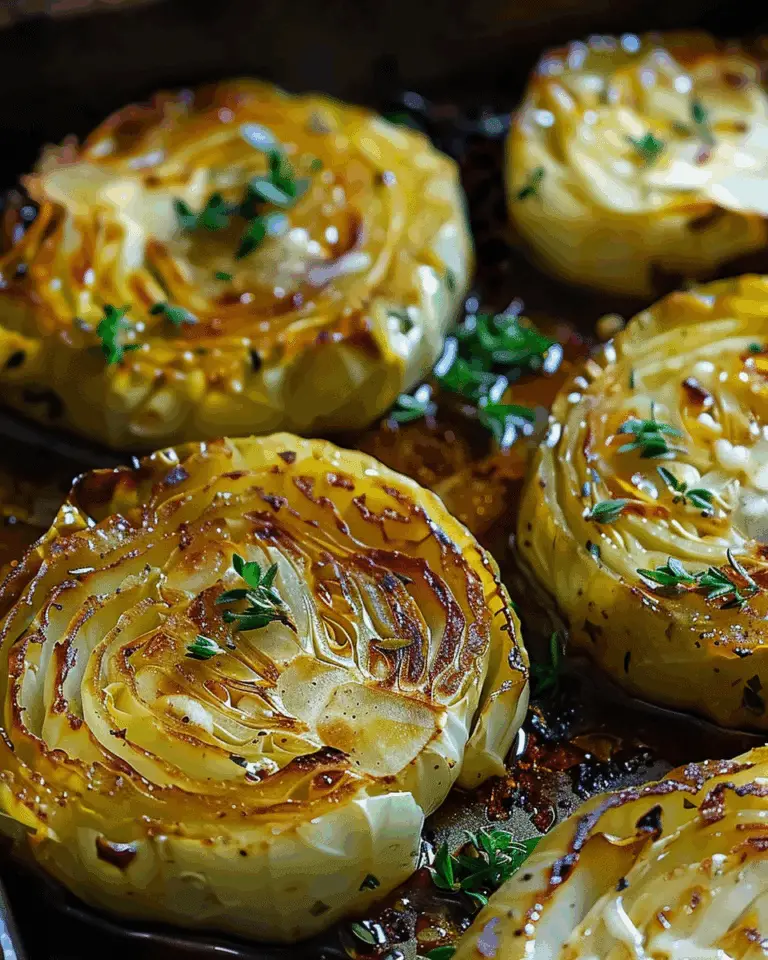 Garlic Butter Roasted Cabbage Steaks Recipe