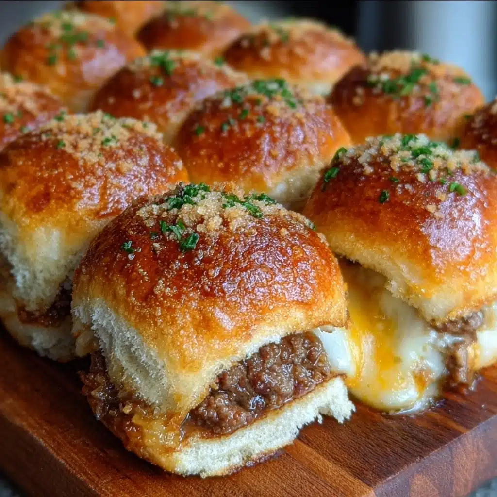 Garlic Parmesan Cheeseburger Bombs Recipe - Recipe Image