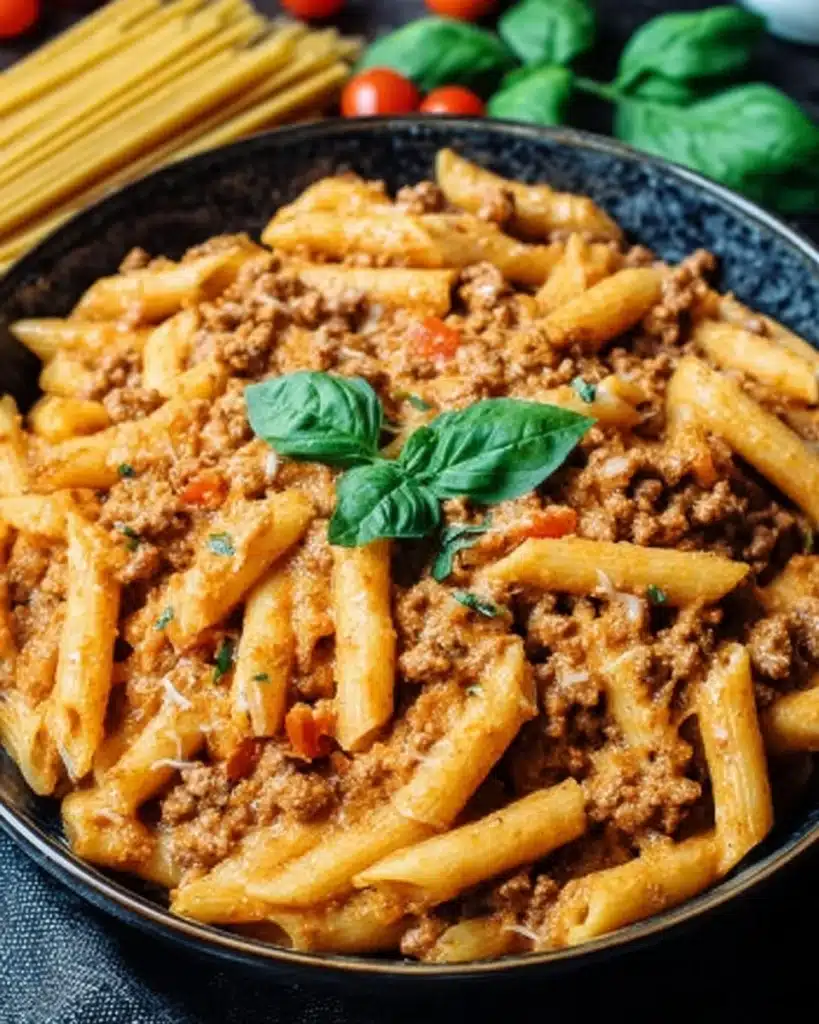 High-Protein Creamy Beef Pasta Recipe