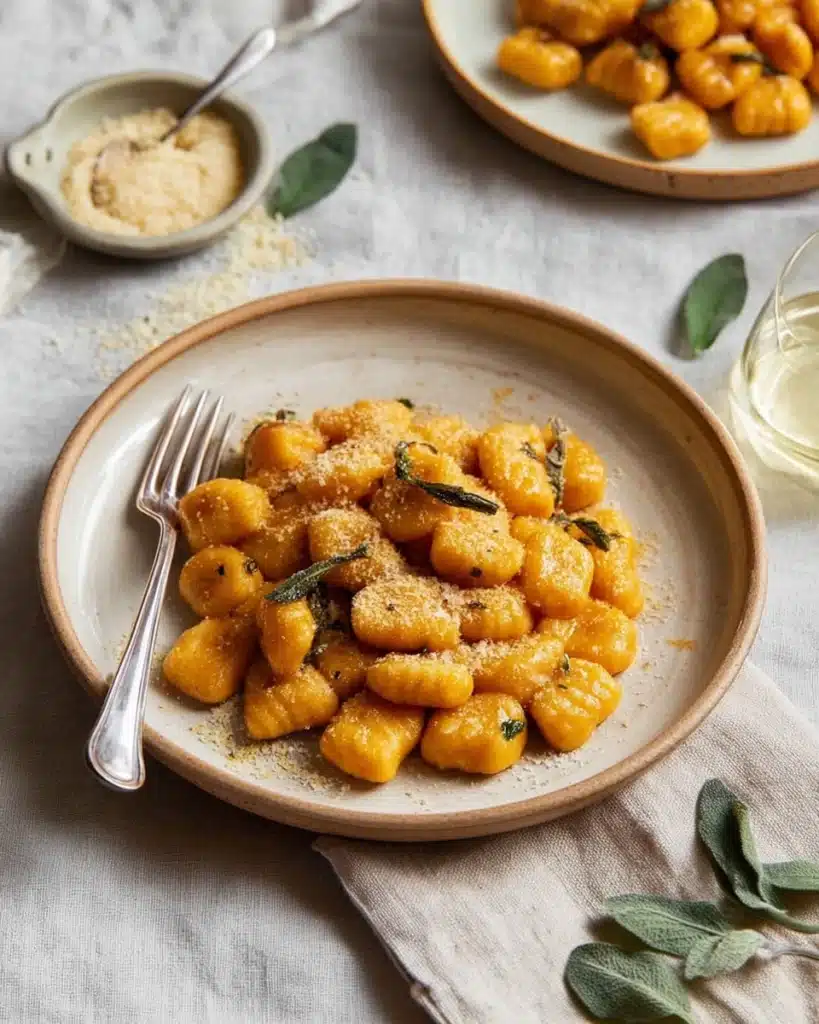 Pumpkin Gnocchi with Sage Butter Sauce Recipe