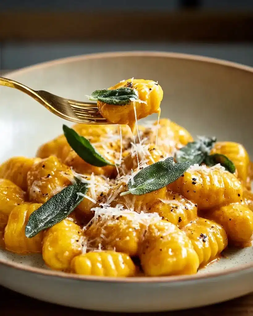 Creamy Pumpkin Gnocchi with Sage Butter Recipe