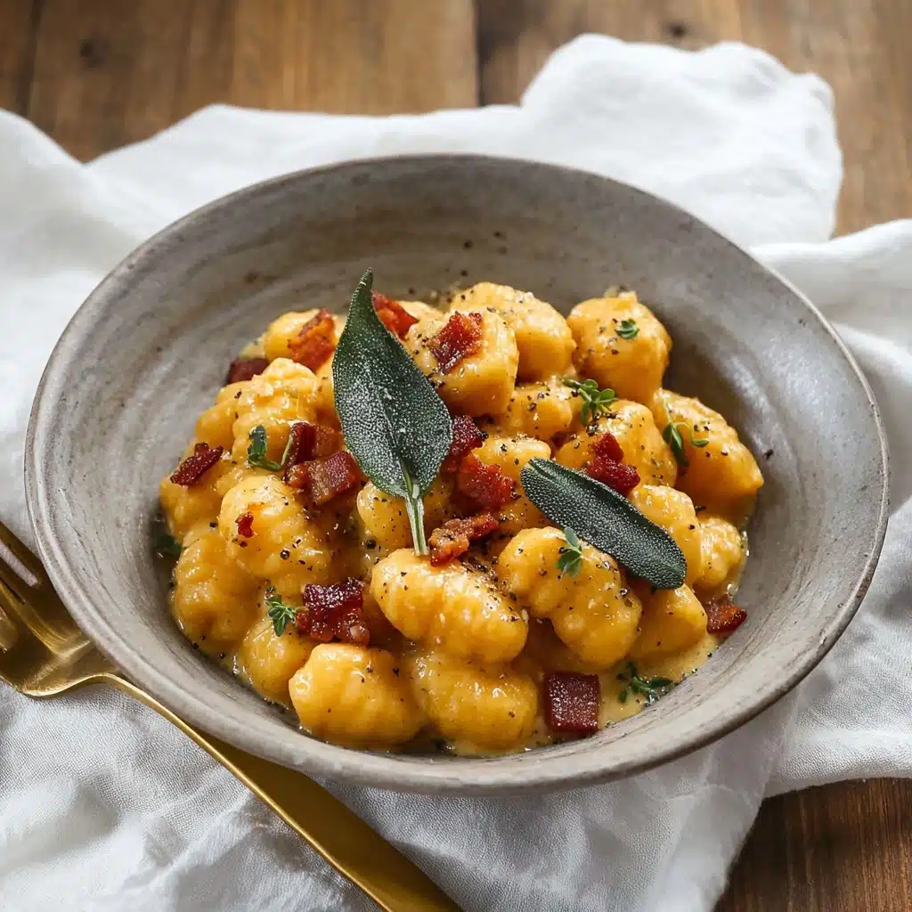 Creamy Pumpkin Gnocchi with Sage Butter Recipe 4 Creamy Pumpkin Gnocchi with Sage Butter Recipe - Recipe Image
