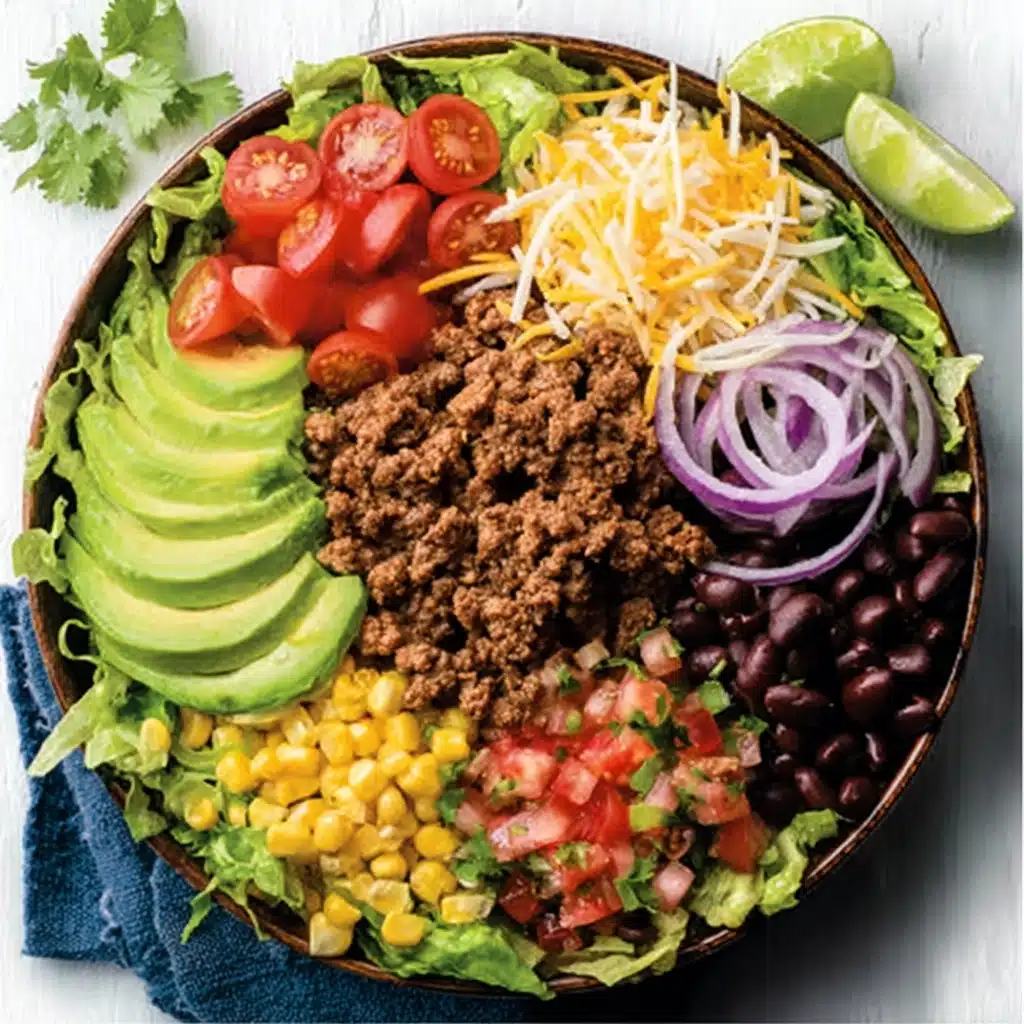 Ground Beef Taco Salad Recipe 5 Ground Beef Taco Salad Recipe - Recipe Image