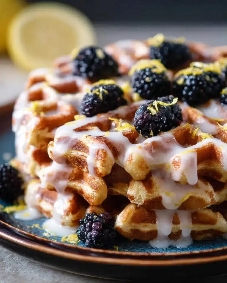 Lemon Vanilla Waffle French Toast Recipe