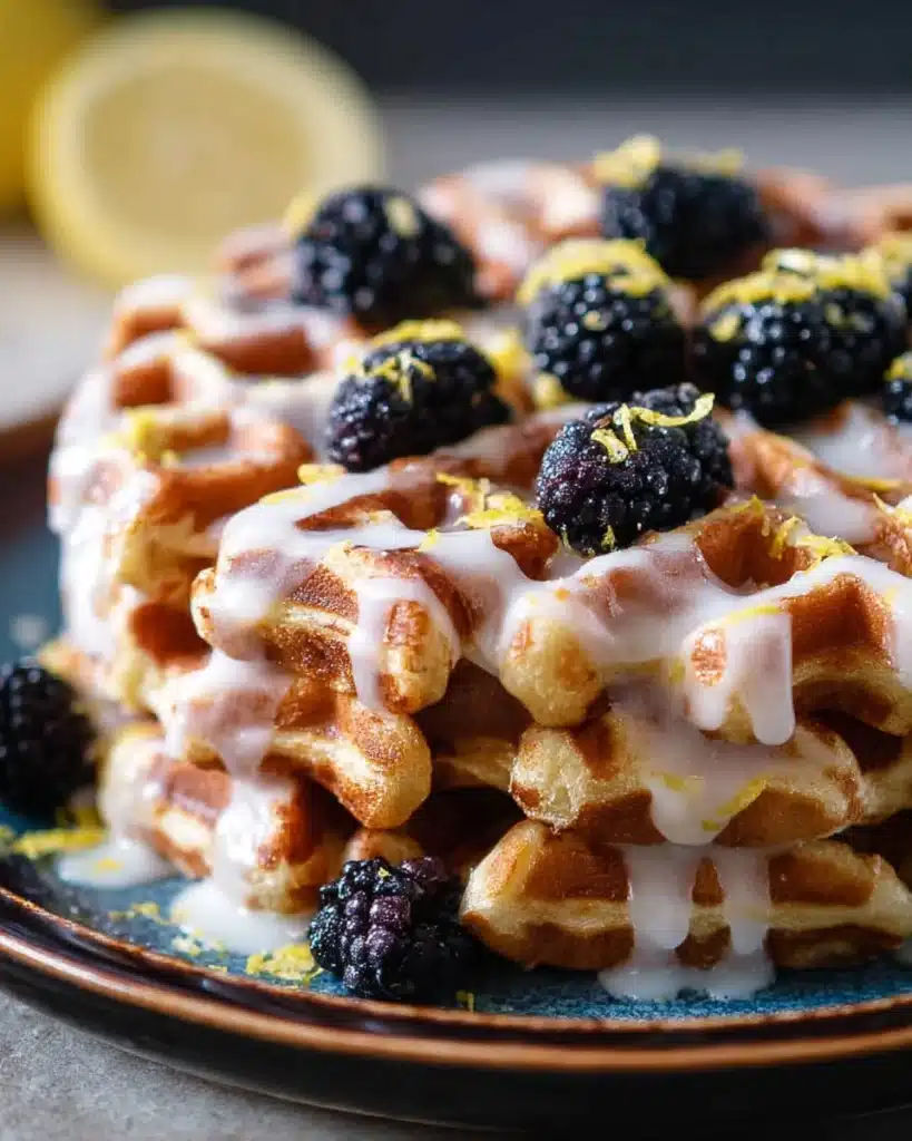Lemon Vanilla Waffle French Toast Recipe