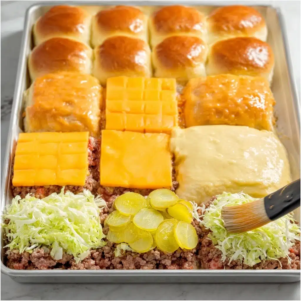 Big Mac Sliders Recipe 4 Big Mac Sliders Recipe - Recipe Image