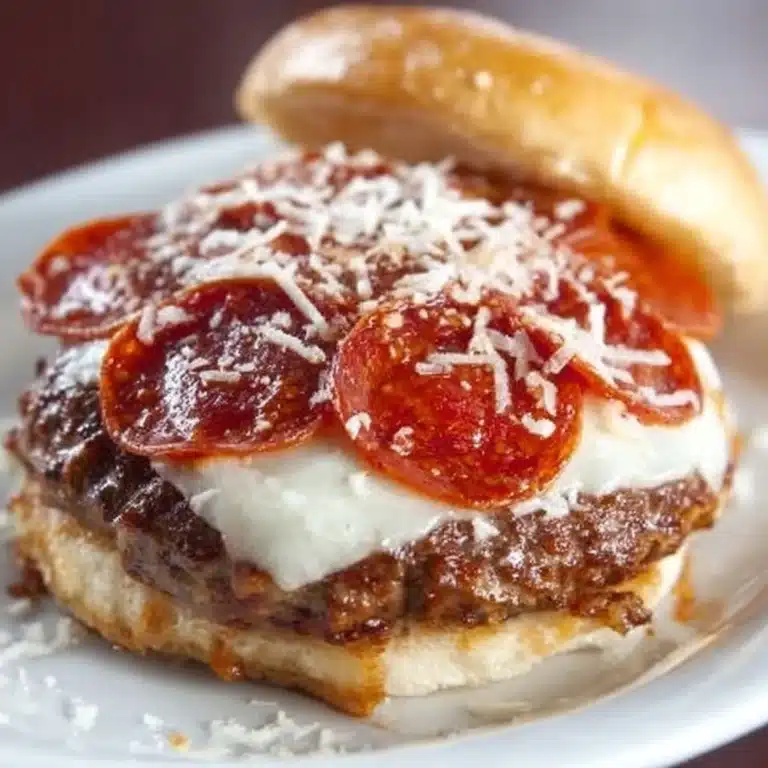 Frozen Pizza Burgers Recipe