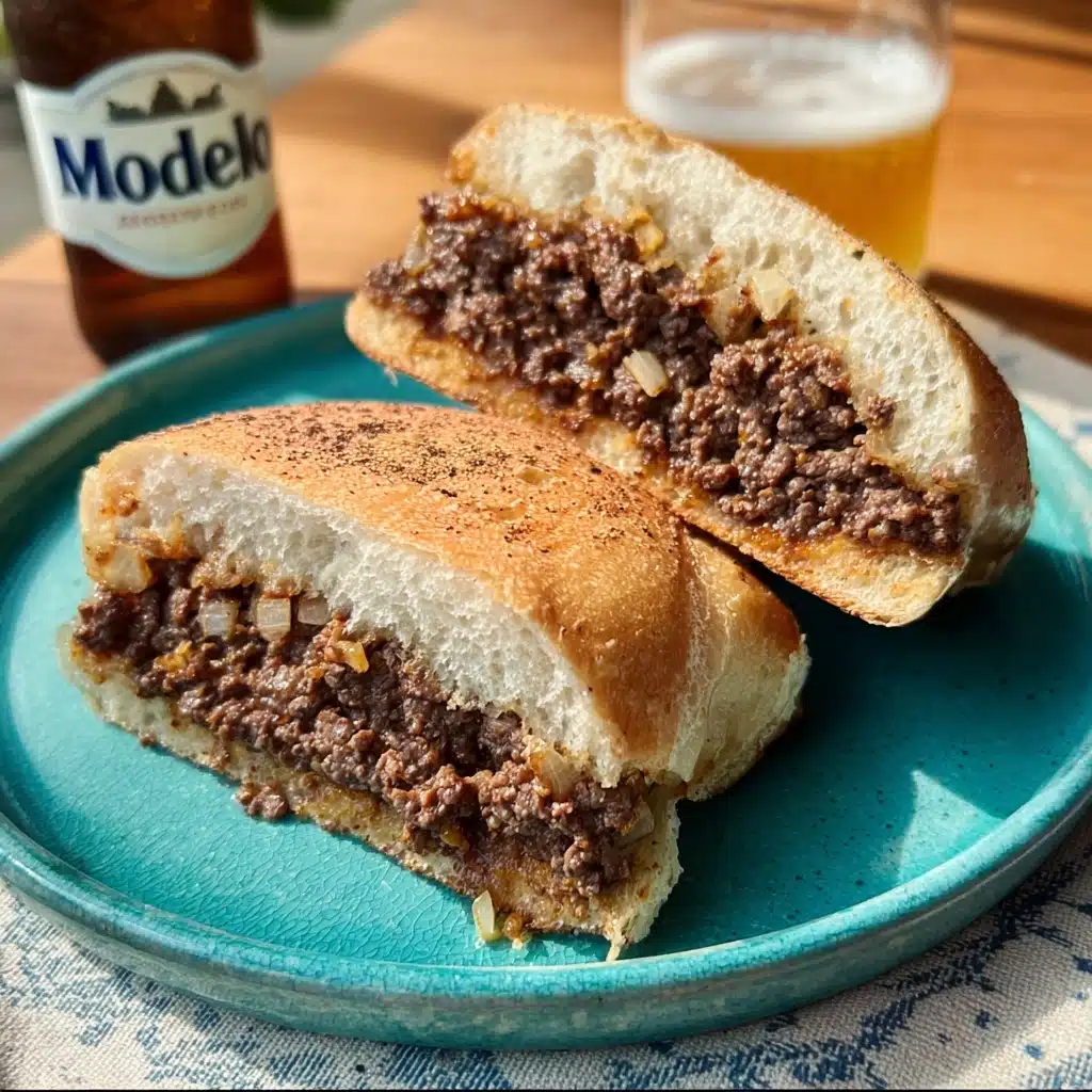 Ground Beef Philly Cheesesteaks Recipe - Recipe Image