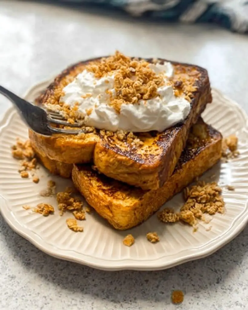 Pumpkin French Toast Bake with Cinnamon and Nutmeg Recipe