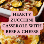 Meaty Zucchini Casserole with Ground Beef Recipe