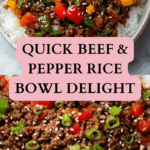 Beef and Pepper Rice Bowl Recipe