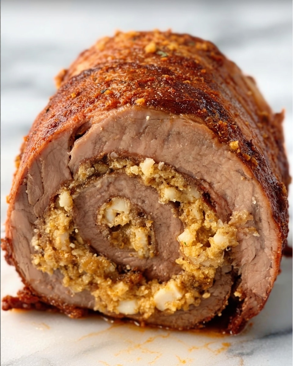 Italian Beef Braciole (Stuffed Beef Roll) Recipe