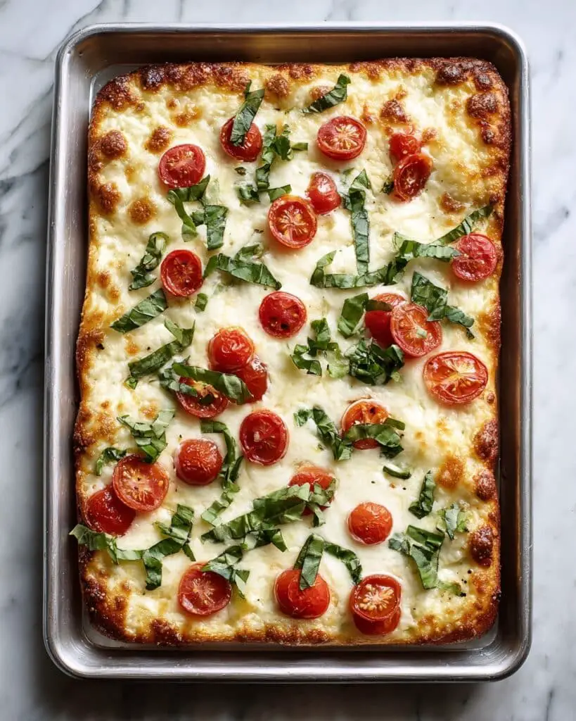 Sheet Pan Caprese Pizza Recipe
