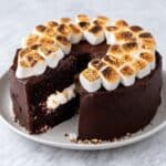 Hot Cocoa Cake with Whipped Marshmallow Frosting Recipe