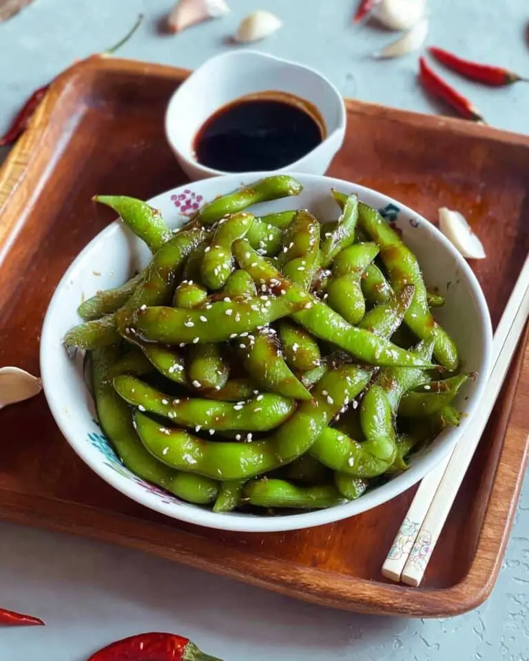 Spicy Garlic Edamame Recipe