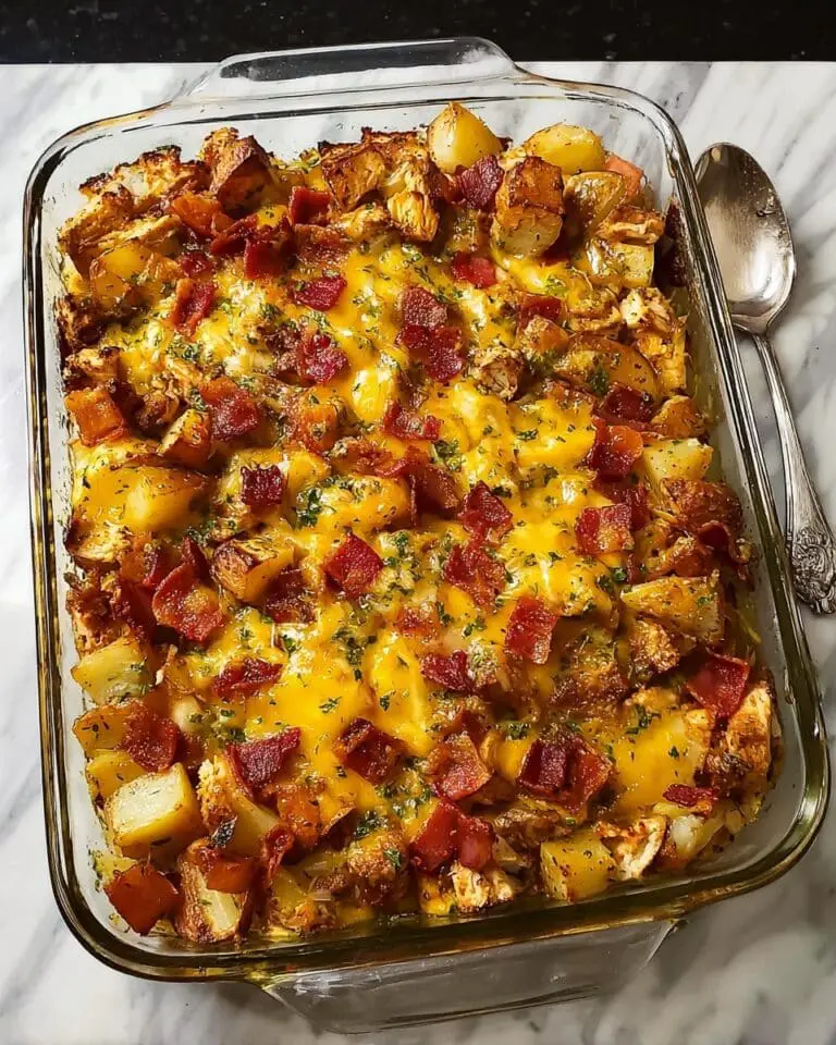 Cheesy Ground Beef & Potato Casserole Recipe