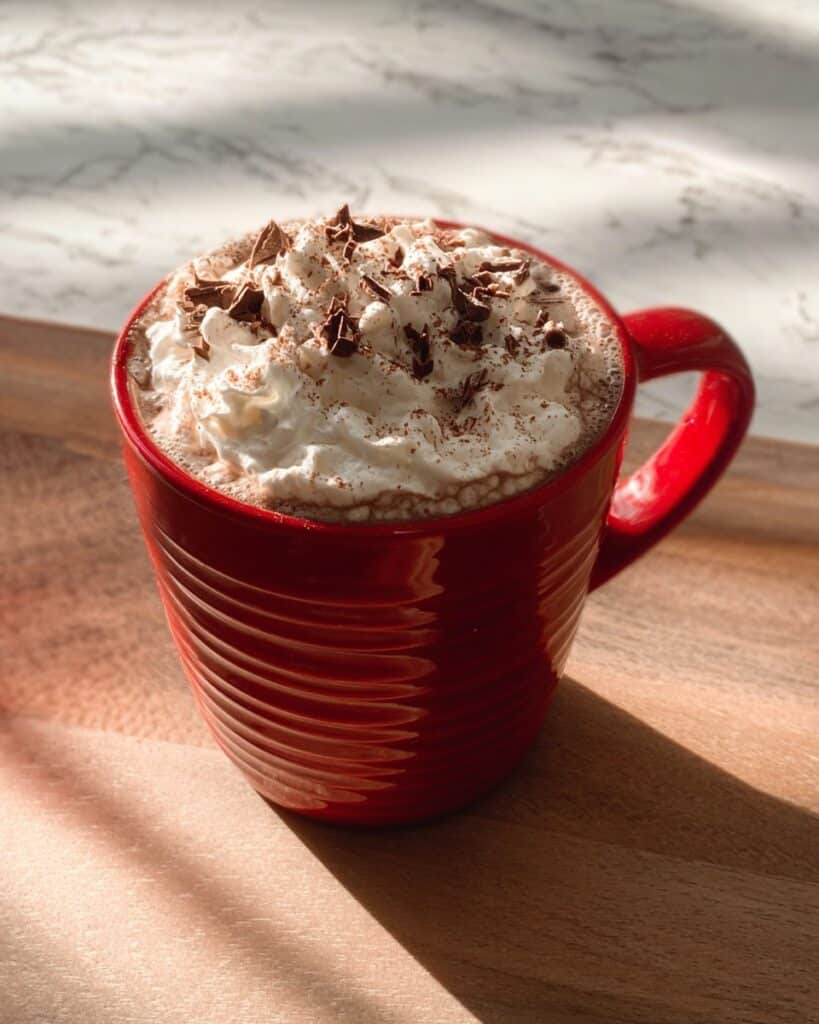 Hot Chocolate with Peppermint Whipped Cream Recipe