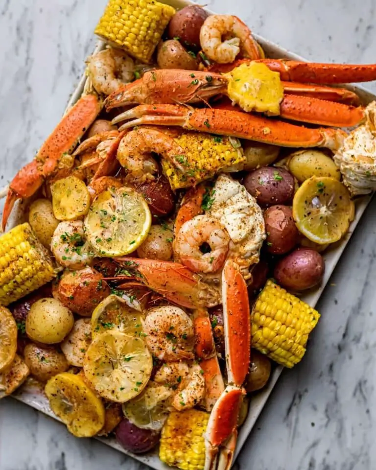 Cajun Seafood Boil with Shrimp, Sausage, Potatoes, and Corn Recipe