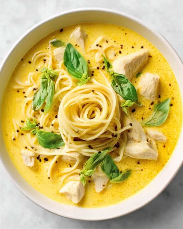 Chiang Mai Khao Soi: Creamy Thai Coconut Curry Noodle Soup with Chicken Recipe