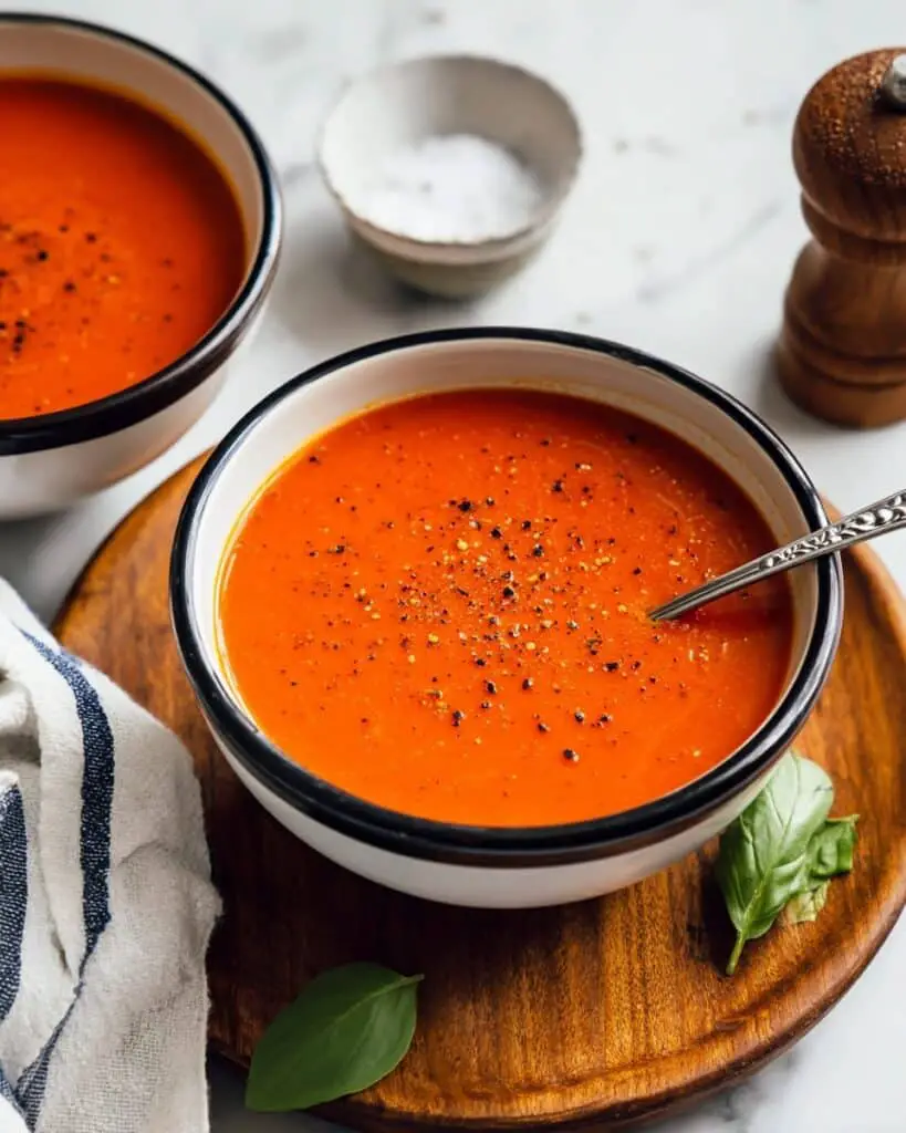 Roasted Tomato and Capsicum Soup Recipe
