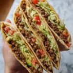 Crunchy Beef Tortilla Folded Wrap Recipe
