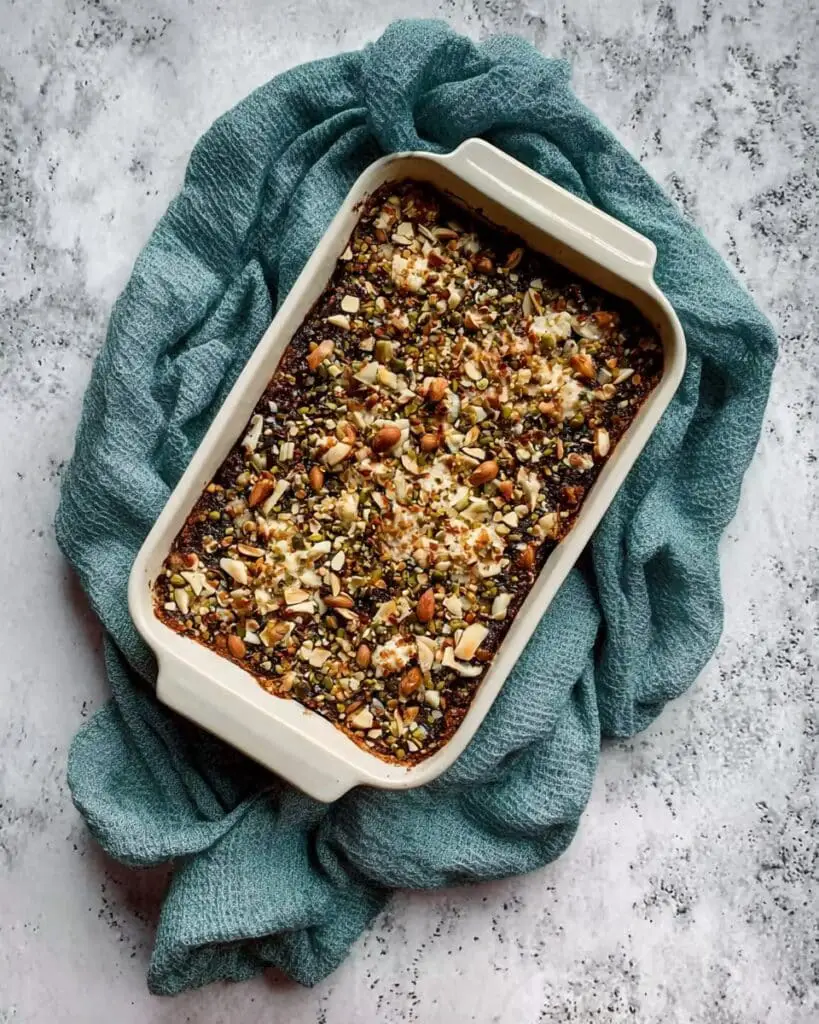 Creamy Baked Feta Dip with Dates, Hazelnuts, and Honey Recipe