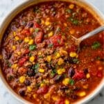 Mexican Beef, Tomato, and Bean Soup Recipe