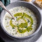 Turkish Rice and Lentil Yogurt Soup with Dukkah Oil Recipe