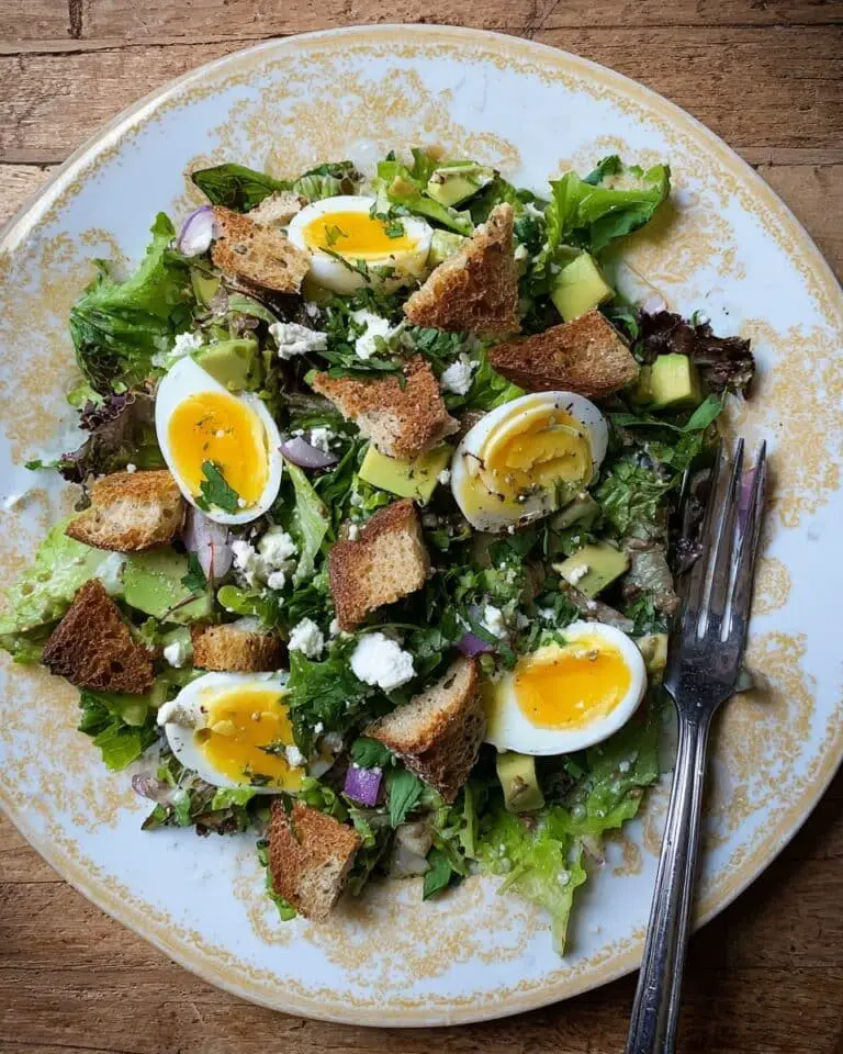 Barley Breakfast Salad with Avocado and Egg Recipe