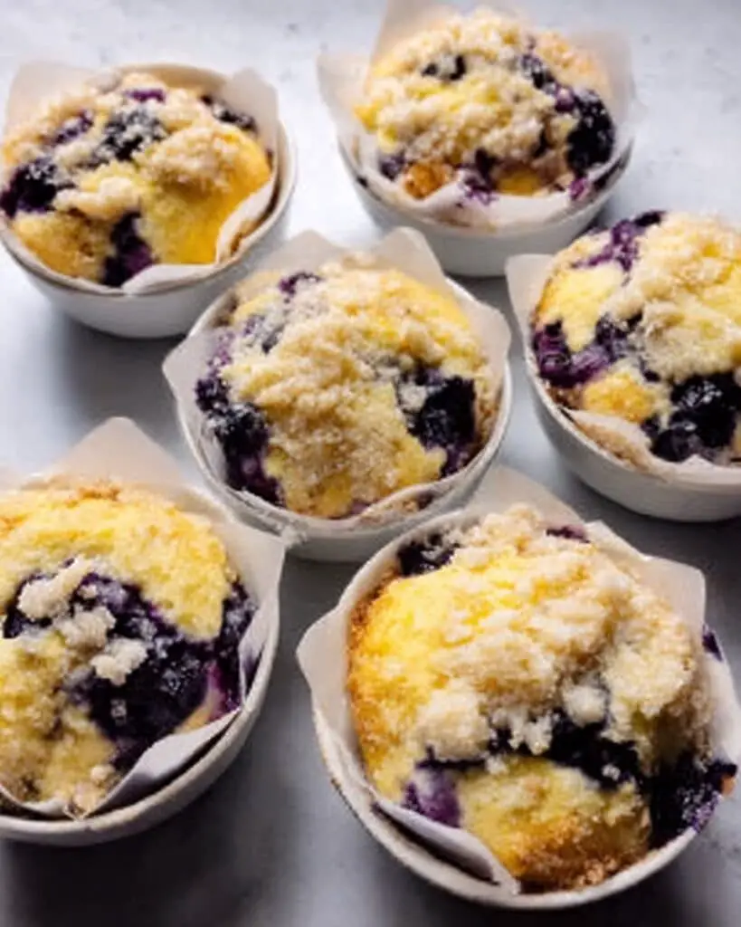 Barley Breakfast Muffins with Blueberries and Lemon Recipe