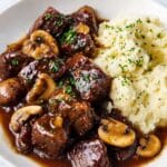 Beef Tenderloin Tips in Mushroom Gravy Recipe