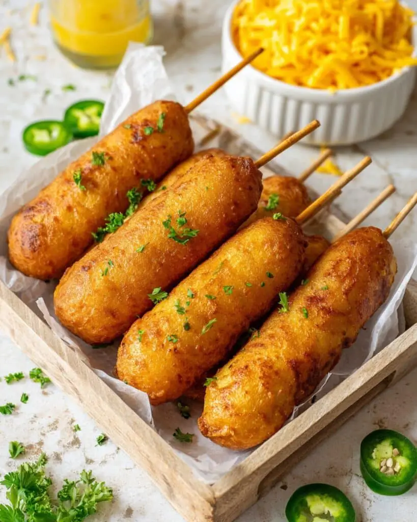 Jalapeño Cheesy Corn Dogs Recipe