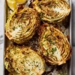 Oven Roasted Garlic Cabbage Steaks Recipe