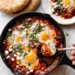 Moroccan Shakshuka: Spicy Poached Eggs in Tomato Sauce Recipe