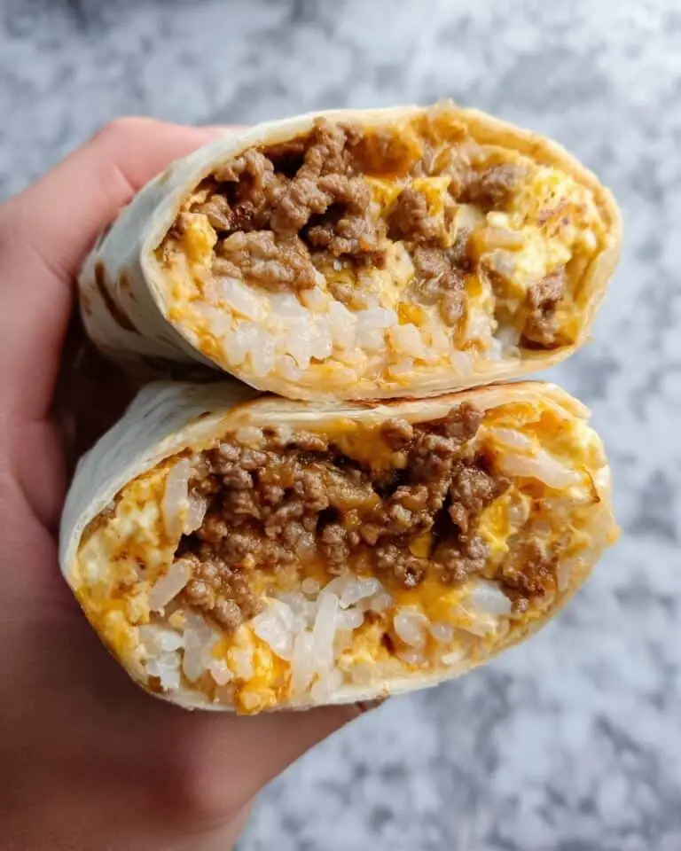 Chorizo Breakfast Burritos on the Griddle Recipe