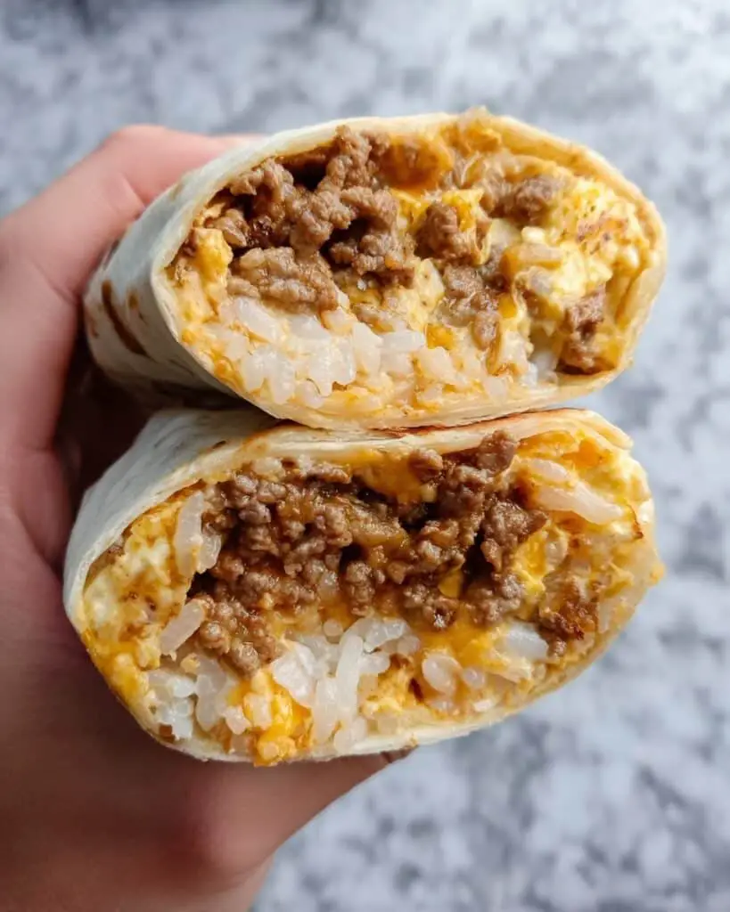 Chorizo Breakfast Burritos on the Griddle Recipe