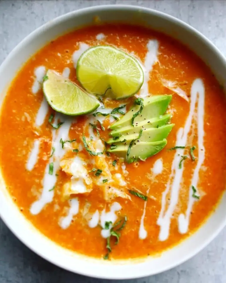 Creamy Keto Chicken Tortilla Soup Recipe