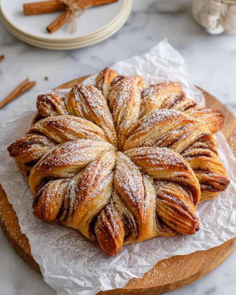 Star Twisted Cinnamon or Chocolate Filling Bread Recipe