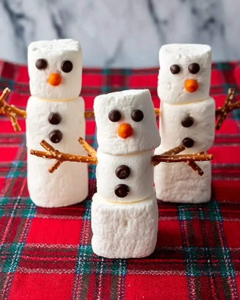 Snowman Marshmallow Snacks Recipe