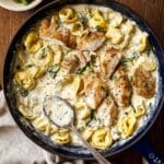 Creamy Pesto Tortellini Bake with Mozzarella Recipe