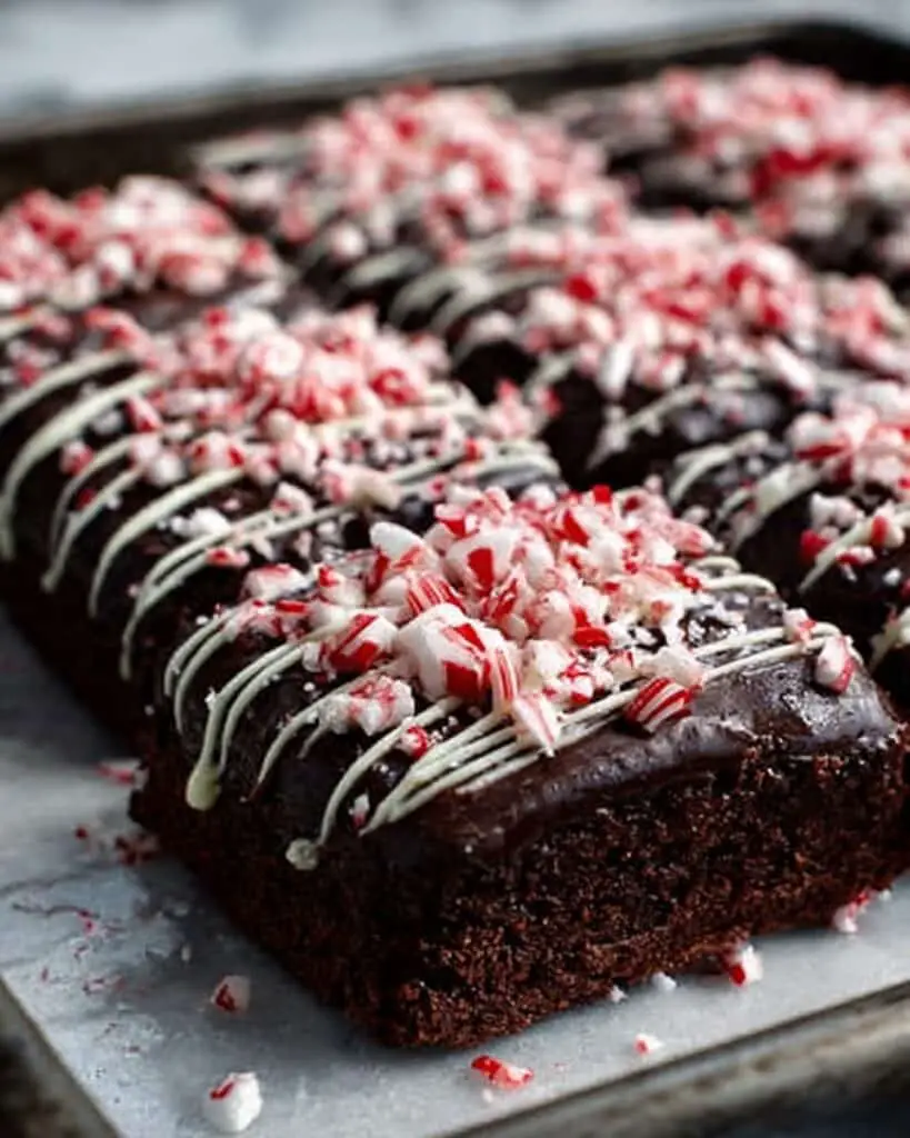 Candy Cane Chocolate Loaves Recipe