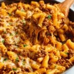 Beef Enchilada Pasta (One-Pan Meal) Recipe