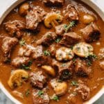 Beef Tenderloin Tips in Mushroom Gravy Recipe