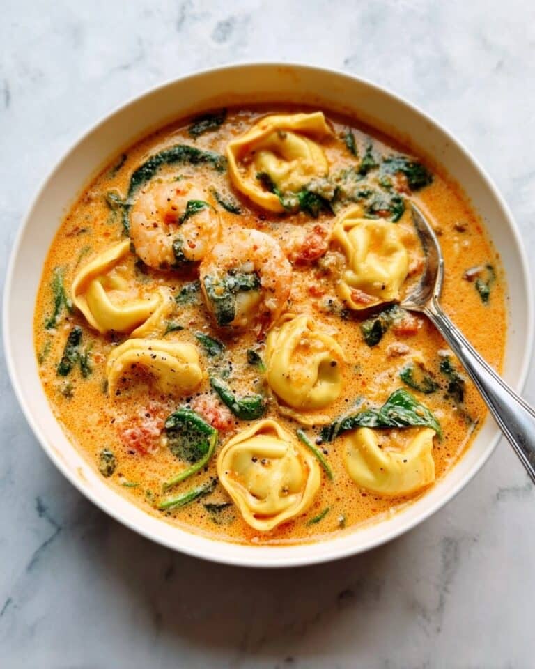 Easy Crockpot Sausage & Tortellini Soup Recipe