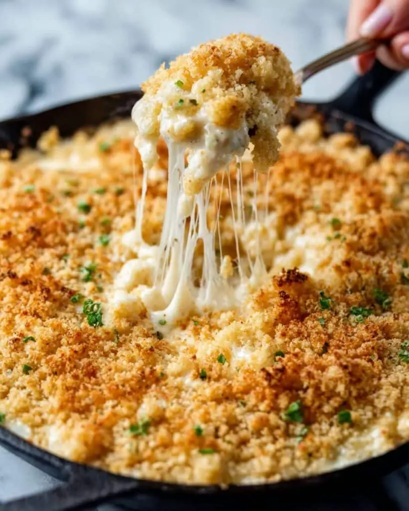 No-Bake Stovetop Mac and Cheese with Crispy Panko Topping Recipe