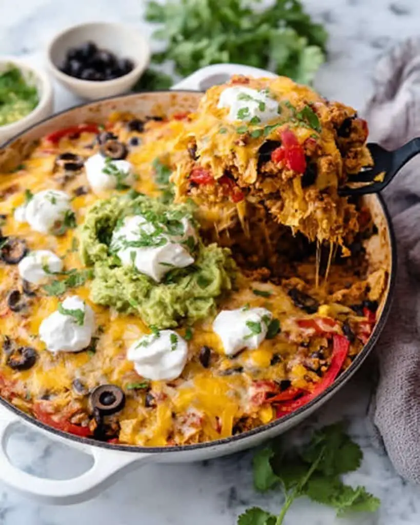 Easy Chicken Burrito Casserole Recipe